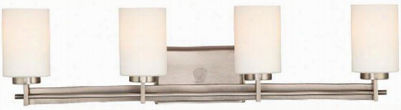 Trmuan Rectangular 4-light Vanity Light - 4-light/rctngl , Nickel