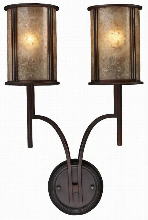 Turllington Sconce - 22""hx14""w, Brass Bro Nze