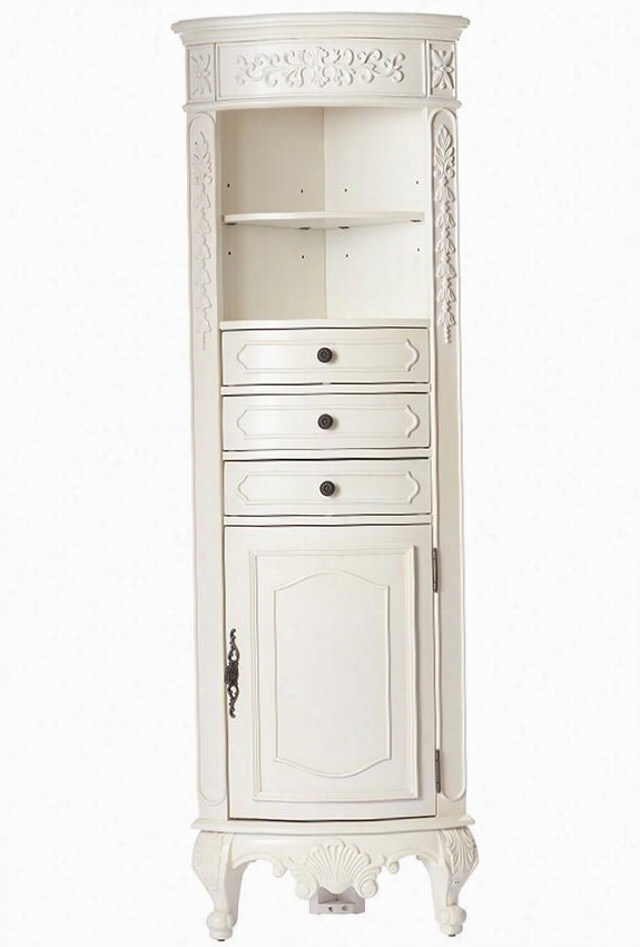 Winslw Corne R Linen Sotrage Cabinet - 67.5&&quto;"hx22""wx14""d, White