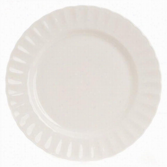 Yardley Dinner Plates - Set Of 6 - Set Of 6, Bright White