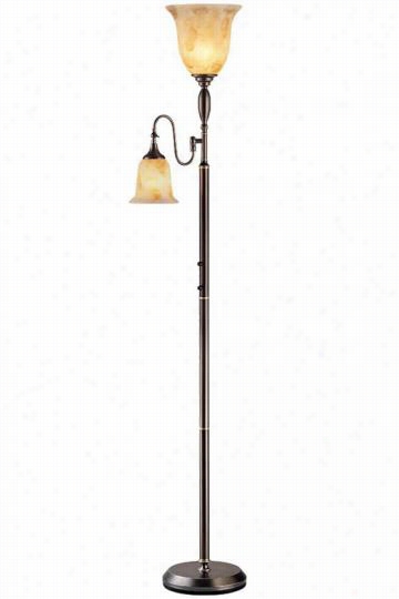 Zesiro Floor Lamp - 71.5"&uqot;hx10.5""d, Bronze