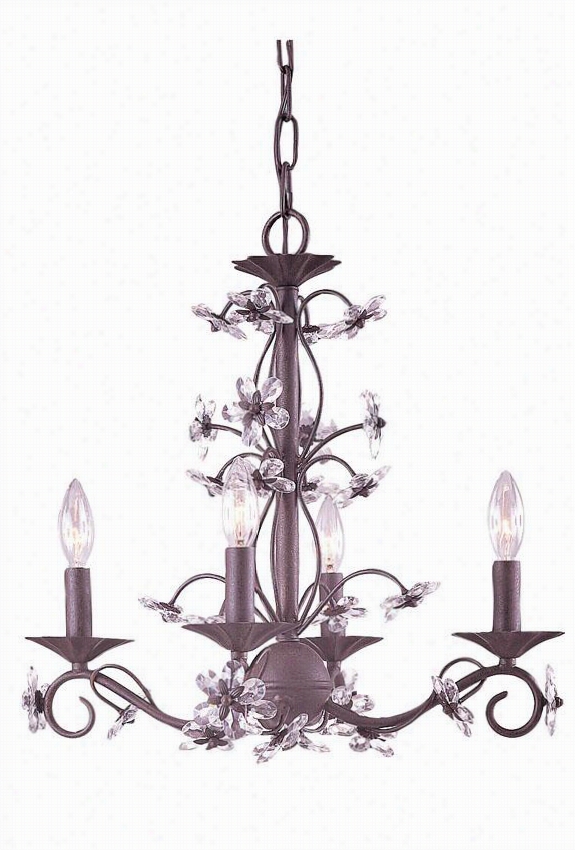 Abbie Chandelier - Four Light, Tan