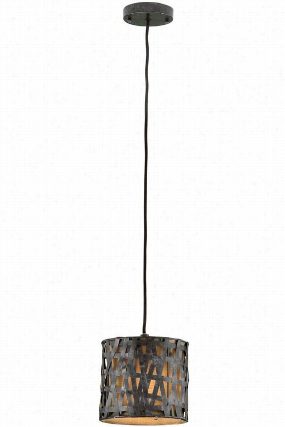 Altia 1-light Pendant - 7& Quot;"hx8""w,b Lack