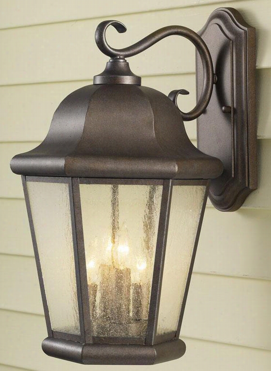 Anderson All-weather Outdoor Patio Wall Lantern - Four Light ,  Corinthian Breeze