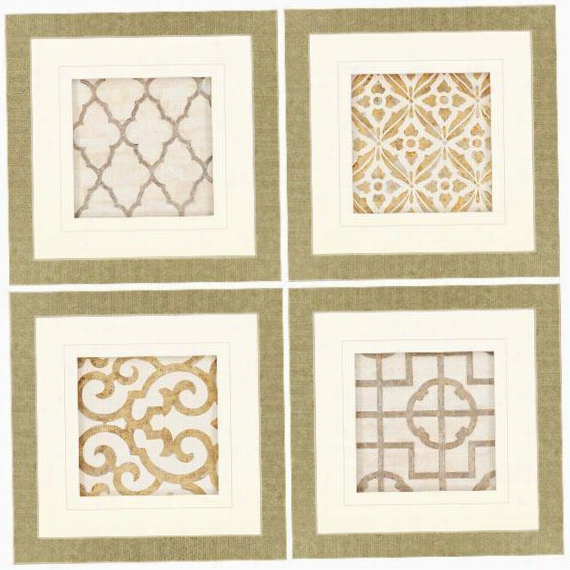 Archives Wall Art - Set Of 4 - Set Of 4, Beigee