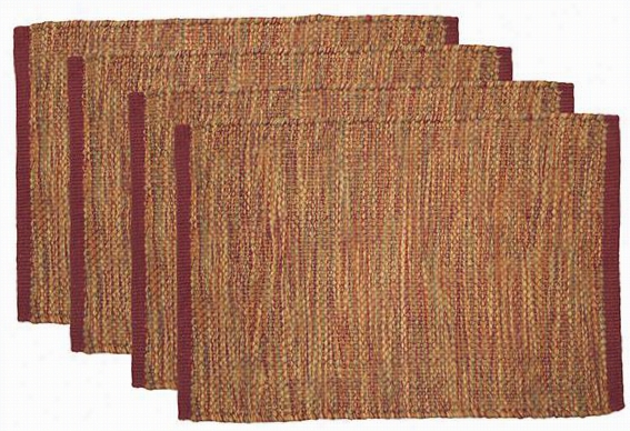 Arley Placemats  - Set Of 4 - Set Of Four, Orangge