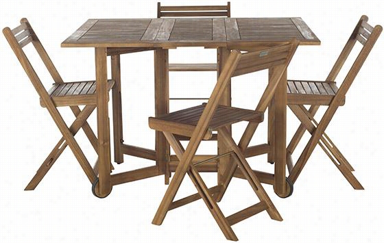 Arvin 5-piece All-weatheroutdooor Patio Dining Set - 5 Piece Set, Ivory