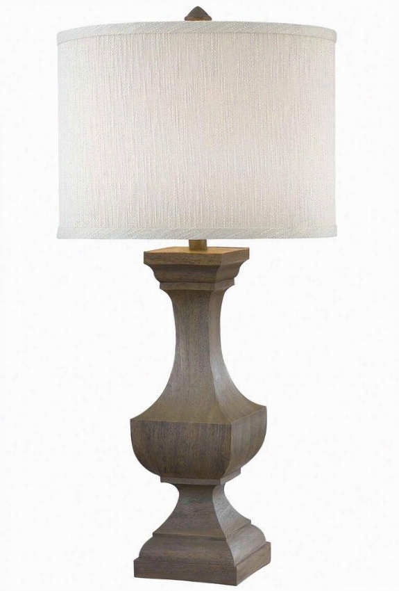 Brookefield Table Lamp - 31"&qiot;hx15""d, Driftwood Grey