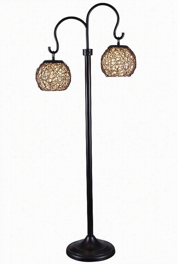 Castillo All-weather Outdoor Patio Lamp - Floor Lamp, Bronze