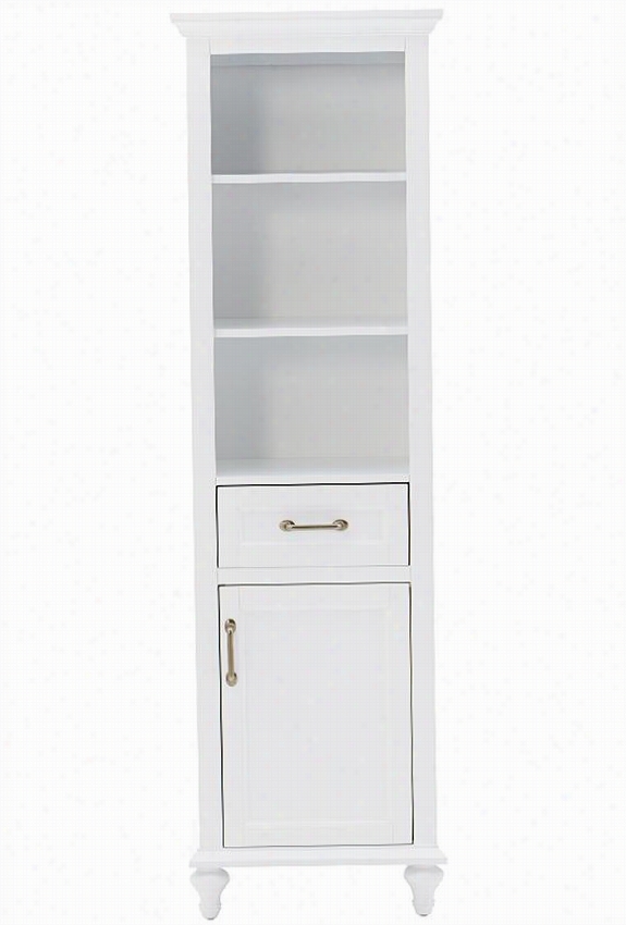 Charleston 20"";w Linen Storage Cabinet - 67.5""hx20""wx 1 &6uot;", White