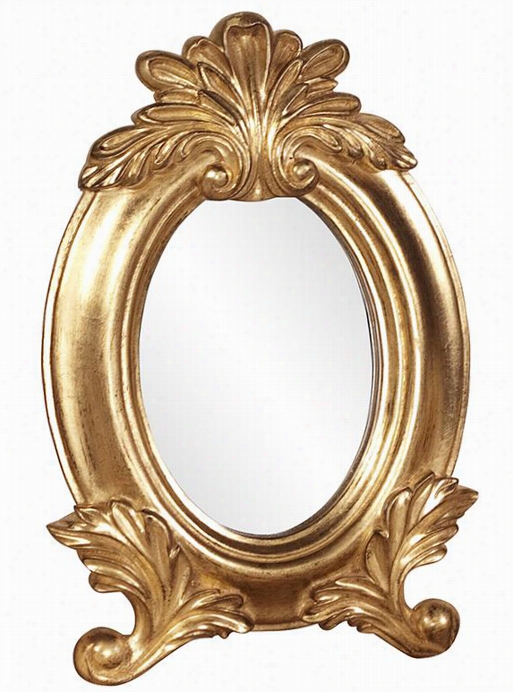 Countess Mirror - 12"&quto;hx8""wx1""d, Gold