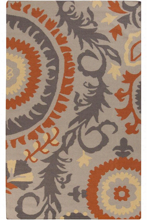 Croic Area Rug - 2'x3', Pumpkin