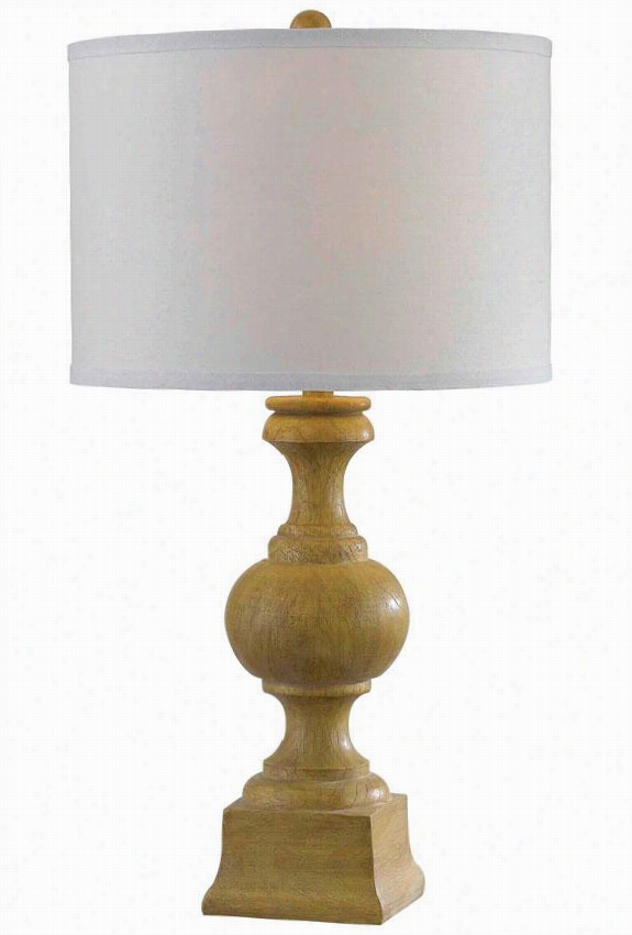 Derby Table Lamp  - 29&qu Ot;"hx15""d, Natural Wood Grain