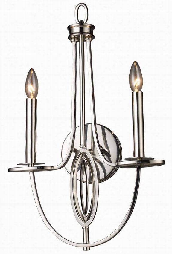 Devin Sconce - 23"&qot;hx13""w, Steel Gray Nickel