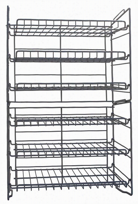 Double Pantry Can Rack - 23""hx15""wx11wuot;"d, Silver