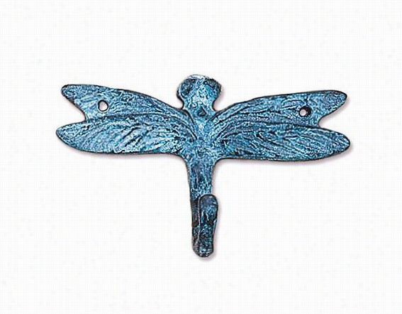 Dragonfly Wall Hook - 3.5"&quoot;hx5""wx2""d, Blue