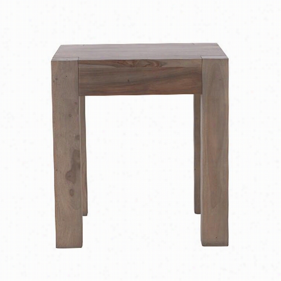 Edmund Side End Table - 24""hx22"&uot;wx22"&quoot;d, Gray