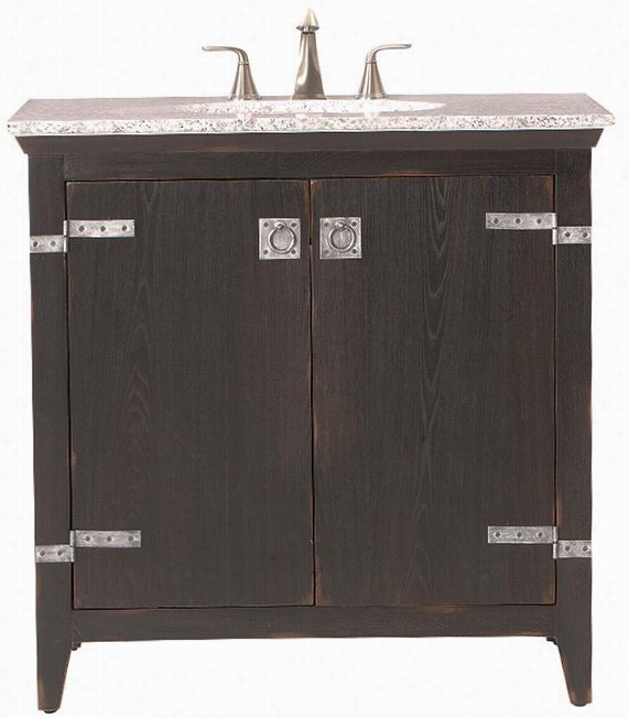 Glenwood Wide Vanity - 35""hx35""wx21.5&quto;", Distrssed Espresso