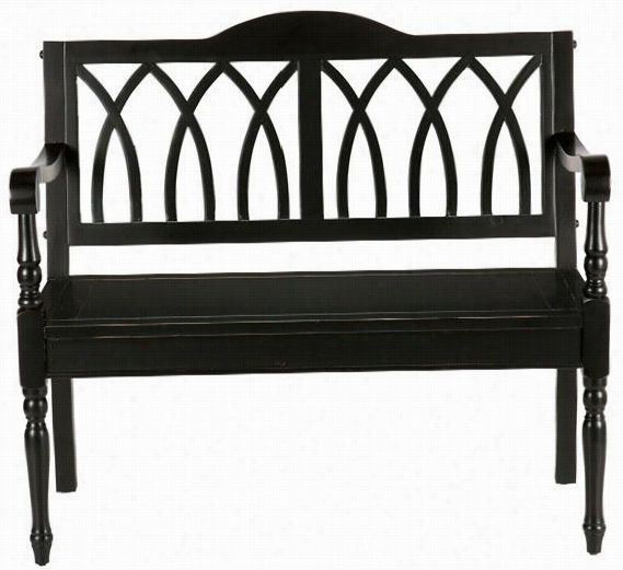 Granbury Bench - 40h X 36w X 19d, Black