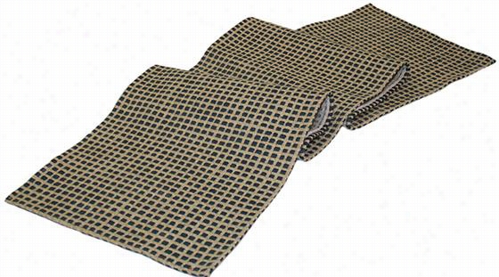 Grid Table Runner - 5&4quot;"hx12""w, Blue