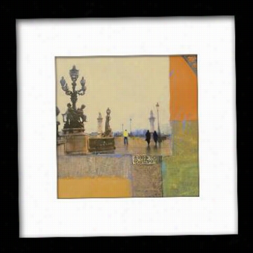 Impressions Of Paris Ii Framed Wal Art - Ii, Matted Black