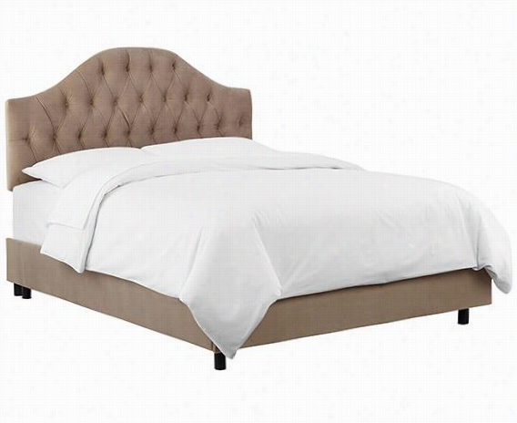 Keating Upholstered Bed - Queen, Velvet Cocoa