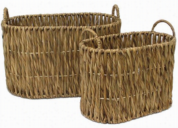 Makenna Storage Baskets - Set Of 2 - Se Of 2, Brown