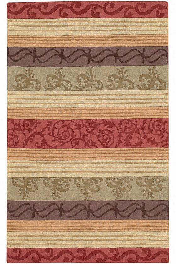 Mandra Area Rug - 5'x8', Red