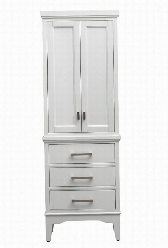 Manor Grove Lin En Storage Cabinet - 65""hx22""wx15""d, White