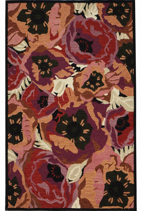 Martha  Stewart Living&#153 P0ppy Area Rug - 3'x5', Red