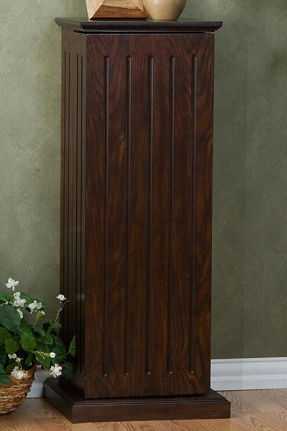 Media Storage Pedestal - 38.5""hx16""x13., Coffeebrown