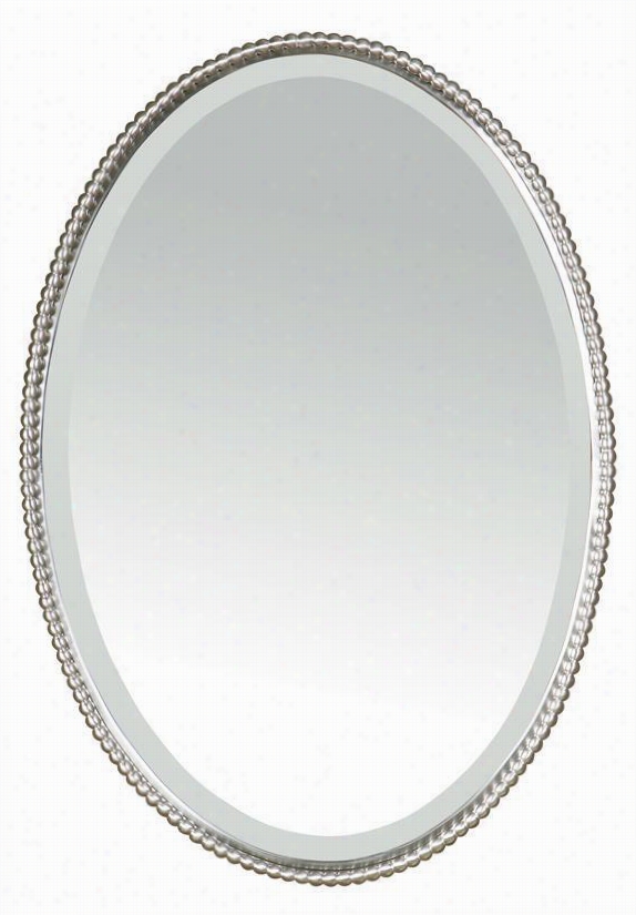 Mirai Mirror - 32"quot;hx22""w, Silver Nickel