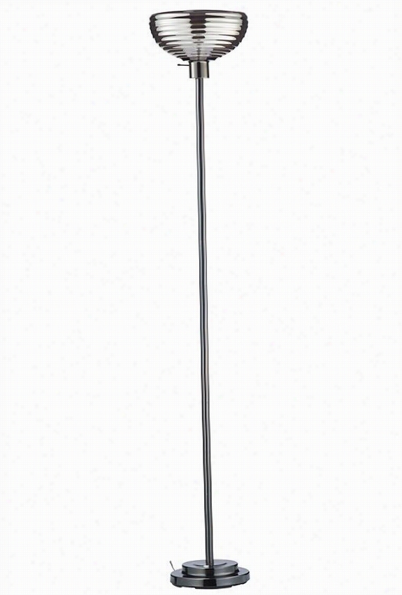 Mitt Floor Lamp  - 71""hx10.25"&quo;diameter, Black