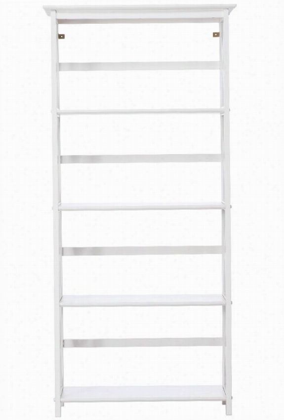 Montego 4-shelf Bookcase - Abstruse, White