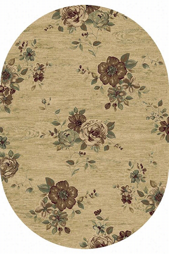 Morgan Area Rug - 2'77" ;"x4'7""oval, Beige