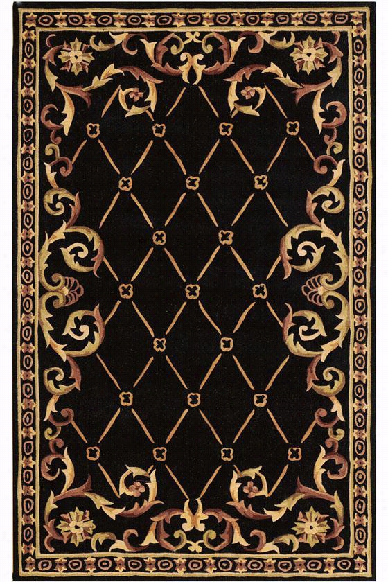 Palisade Ii Area Rug - 8' Round, Black