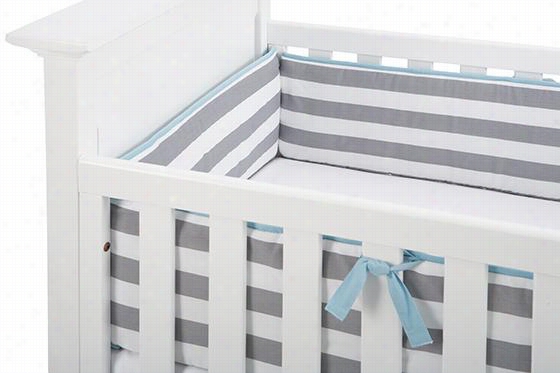 Pattern Play Baby Crib Bumper - 10""hhx52""wx27"",d Blue