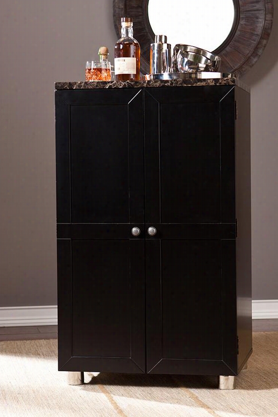 Quincy Bar Cabinet - 40""hx24""wx19""d, Black