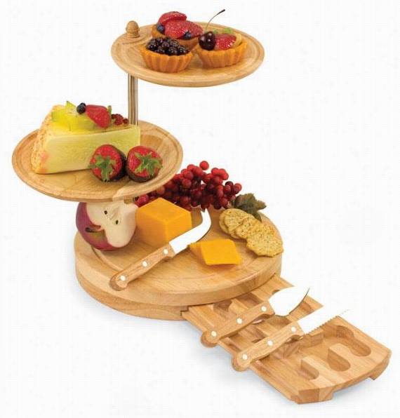 Regalio Serving Tray Set - 12h X 10w X 10d, Ivory