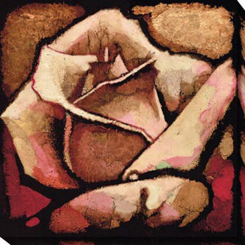 Rose Study Ii Canvas Wall Art - Ii, Red