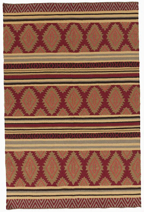 Saige Area Rug - 5'x8', Red