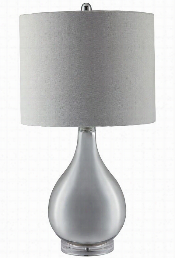 Shel Don Table Lamp -  272.5"&quo T;hx9""diameter, Silver