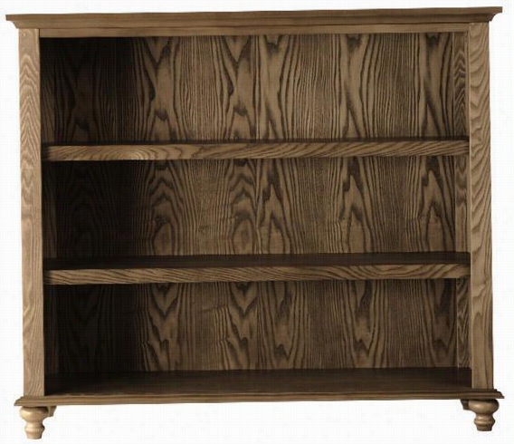 Shutter Open 33-shelf Bookcase - 3 Shelf, Brown Oak
