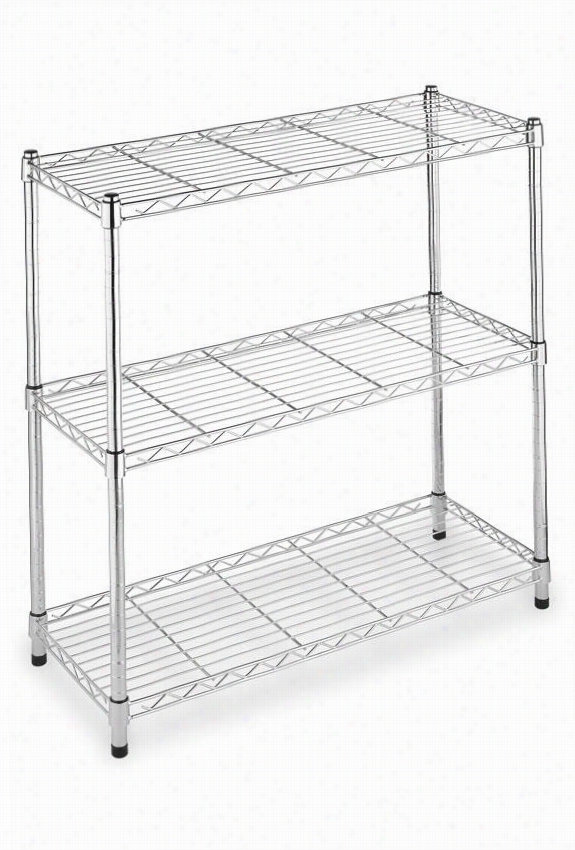 Supreme 3-tier Shelving - Regular, Silver Chrome