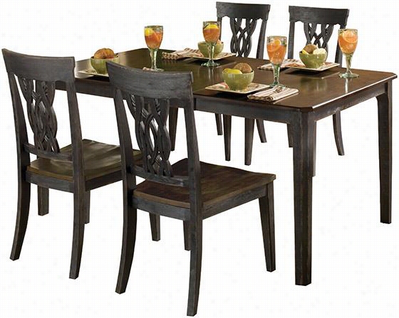 Vivian 5-piece Extendable Dining Set - Set, Black