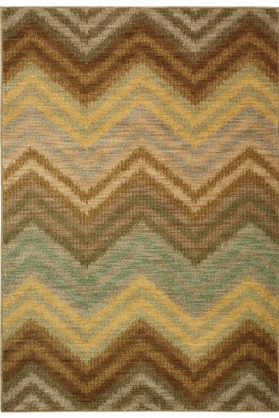 Zigzag Area Rug - 1'11""x3'3"", Beige