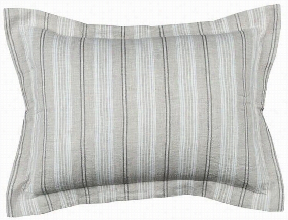 Adeline Striped Sham - King, Ivory