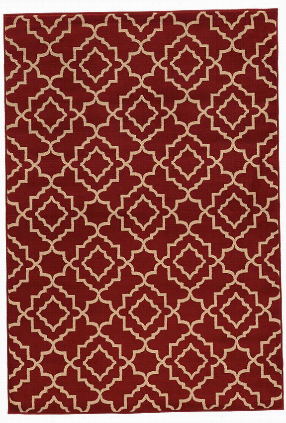 Annabella Area Rug - 1'10""x7'6""runne, Crimson Red