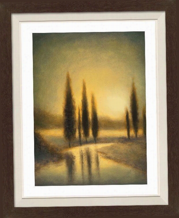 Autumn Oasis Ii Framed Wall Art - Ii, Matted Black