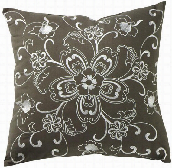 Ava Decorative Pillow - 20hx20wx7d, Gray